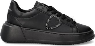 Philippe Model Sneakers Tres Temple Tennis - Dames - Sneakers - Zwart - 37 EU - Leer - Schoenen