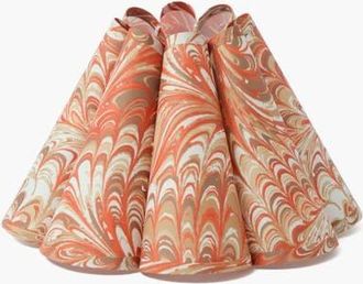 Mrs. Alice Orange Estella Marbled Lampshade at Nordstrom