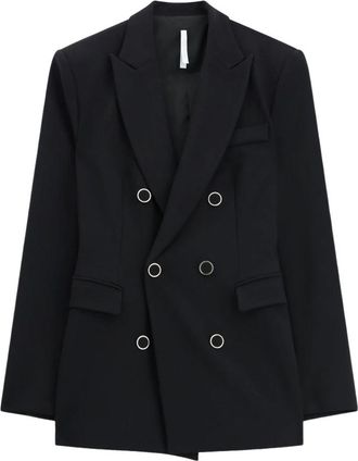 Imperial Giacca doppiopetto strutturata - Dames - Blazers - Zwart - L - Polyester - Jassen