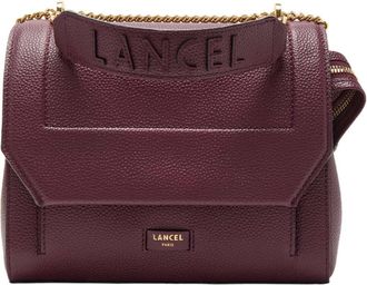 Lancel Flap Leather Medium Shoulder Bag