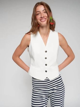 Vilagallo Agata Vest In White