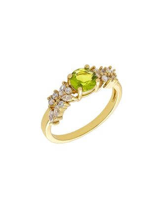 Bertha Sunglasses Juliet 18K Plated Cz Cluster Ring