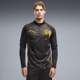 Puma Maglia da riscaldamento con zip Borussia Dortmund da uomo, Accessori, Nero, XXL