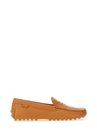 Tod's Brown Slip On Loafers