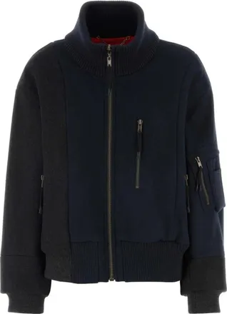 Maison Margiela Wool Bomber Jacket - female - Maison Margiela - Bomber Jackets - Multicolor - XS - Jackets