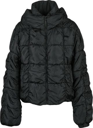 Diesel Black Polyester Embossed Down Jacket