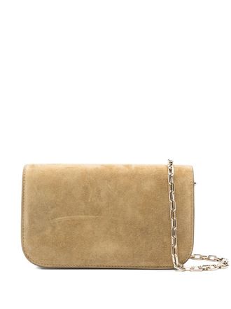 Christian Louboutin Paloma Suede Leather Clutch