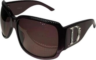 Dior Pre-owned Vintage Zonnebril - Dames - Vintage Accessoires - Paars - ONE Size - Vintage