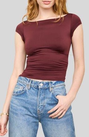 Blu Pepper Boat Neck Top in Wine at Nordstrom Rack, Size Medium
