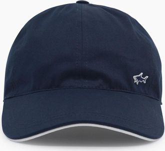 Paul & Shark Mens Shark Badge Light Cotton Baseball Cap Navy - Size: 59