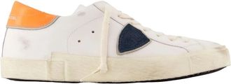 Philippe Model Prsx Lage Sneakers - Heren - Sneakers - Wit - 43 EU - Katoen - Schoenen