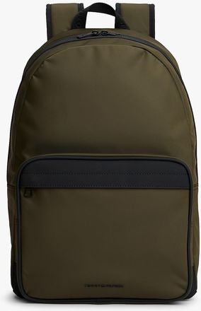 Tommy Hilfiger Mens Water-Resistant Dome Backpack - Green
