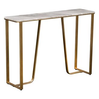 Atmosphera Consola Rectangular Graphite De 32 X 120 Cm, Dorada - Atmosphera Cr&eacute;ateur DInt&eacute;rieur