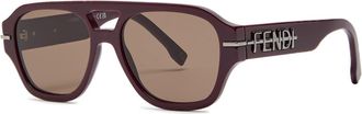 Fendi Aviator-style Sunglasses - Black - One Size