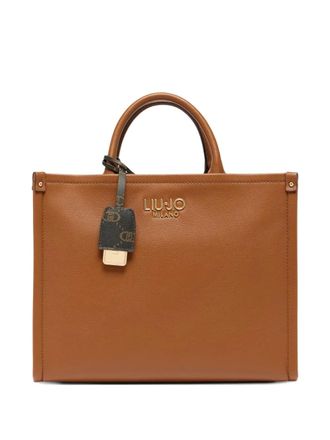 Liu Jo Shopper met logoplakkaat - Bruin