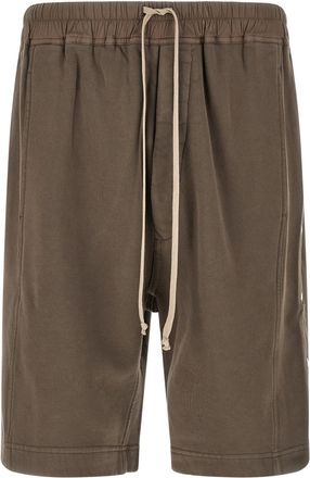 Rick Owens Grey Wide Pusher Short Bermuda Shorts