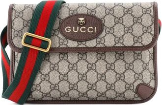 Gucci Neo Vintage Flap GG Coated Canvas belt bag - Marrone