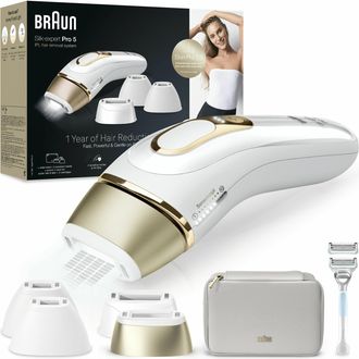 Braun Silk-expert Pro Epilatore Luce Pulsata Silk&middot;expert Pro 5, Epilazione A Casa Tua, Con Custodia, Rasoio Donna Venus, 4 Testine, Pl5356 - Braun