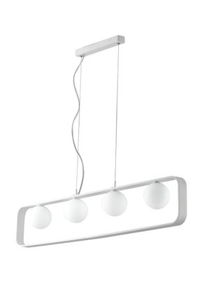 Luce-Ambiente-Design White Roxy 4xg9 Suspension