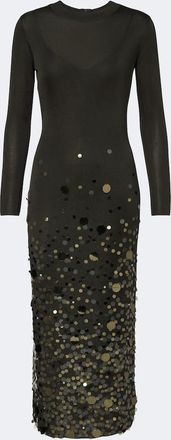 Carolina Herrera Sequined knitted midi dress