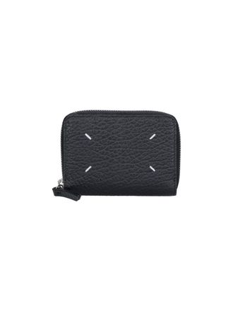 Maison Margiela Black Four Stitches Leather Wallet