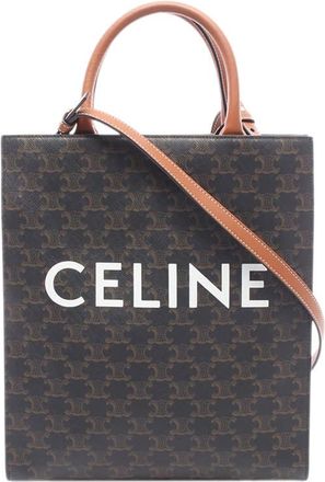 Celine Pre-owned Celine Small Triomphe Coated Canvas Vertical Cabas Tote Ladies KRJRWHFJQ0OSQ5MZ