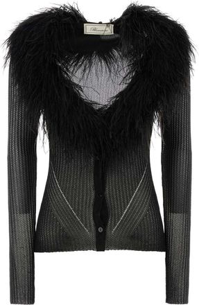 Blumarine Black Viscose Blend Cardigan