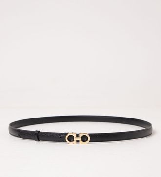 Ferragamo Cintura Gancini Ferragamo in pelle a grana