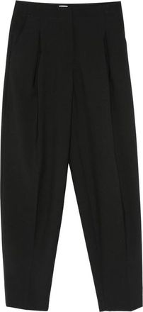 Covert Pleated Straight-leg Trousers