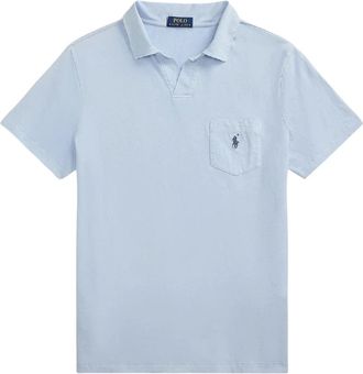Ralph Lauren Heren, Tops, Blauw, Maat: XL Linnen