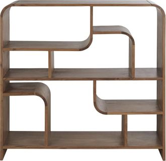 Maisons du monde Estanter&iacute;a baja de madera maciza de acacia 120 cm