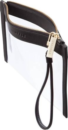 Truffle Clarity Wristlet In Black