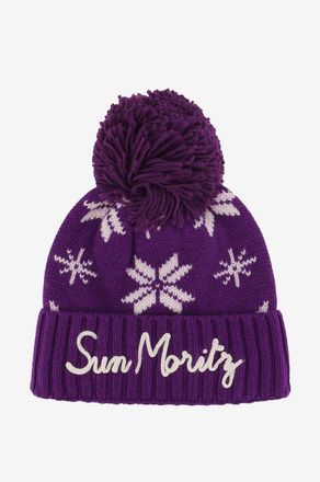 MC2 Saint Barth Bommelm&uuml;tze aus Wolle Holden Mori Flake