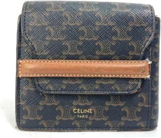 Celine Pre-owned Leren Portemonnee - unisex - Vintage Accessoires - Bruin - ONE Size - Leer - Vintage