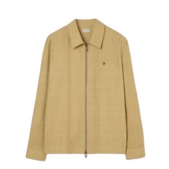 Burberry Light Jackets, male, Beige, Size: 2XL Burberry Shirts