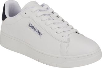 Calvin Klein Mens Horaldo Sneaker, White/Navy 144, 7.5 UK