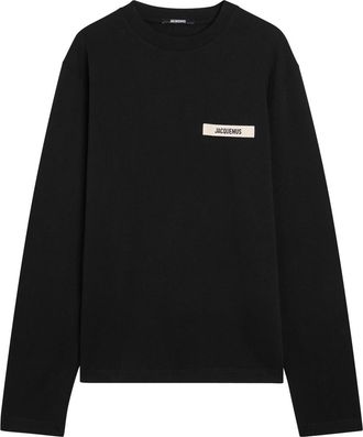 Jacquemus Le T-shirt Gros Grain Cotton T-shirt - Black - XL