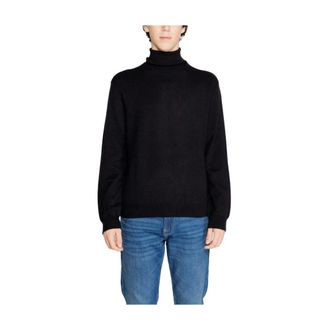 A|X Armani Exchange Mock Neck Trui - Heren - Truien - Zwart - Maat: S Katoen