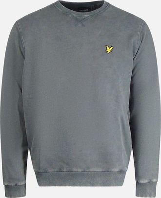 Lyle & Scott Mens Lyle & Scott Washed Black Sweatshirt - Grey - Size: 40