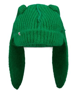 Charles Jeffrey Loverboy Bunny beanie - Green