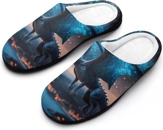 Generic Flying Dragon Mens Slippers Comfortable And Non-slip Cotton Slipper Shoe for House