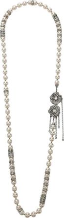 Alessandra Rich Ketting met bloot sluiting - Dames - Kettingen - Wit - ONE Size - Accessoires