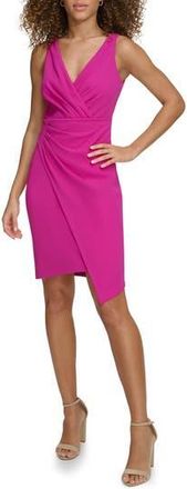 Siena My Balconia Scuba Crepe Cocktail Dress in Fuchsia at Nordstrom Rack, Size 14