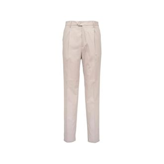 Brunello Cucinelli Brunello Cucinelli, Suit Trousers, male, Beige, Size: 2XL Pleated Trousers