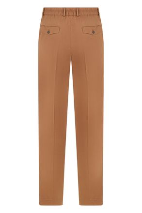 Slowear Straight Cotton Trousers - Camel