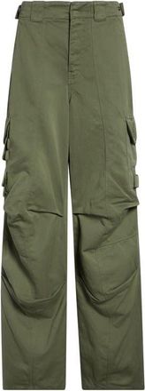 Balmain Cotton & Linen Cargo Pants in 7Ec Green at Nordstrom, Size 32 Us