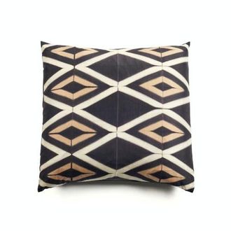 Studio Variously Tisa Black Handcrafted Shibori Print Mulberry Silk Pillow - Cover + Insert at Nordstrom