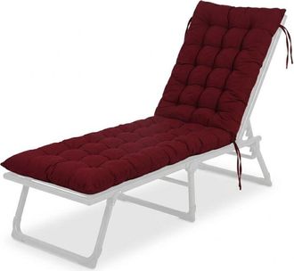 Relaxdays Relaxdays bench cushion, padded, quilted, with ties, outdoor, garden bench, pallets, sizes & colours