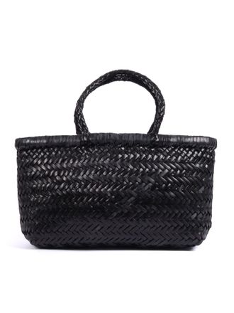 Dragon Diffusion Gora Mini Flat Woven Leather Basket