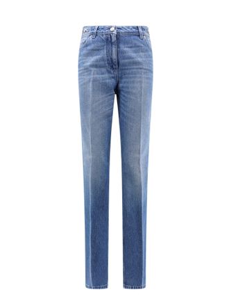 Versace Cotton Jeans With 95 Medusa Detail-Donna